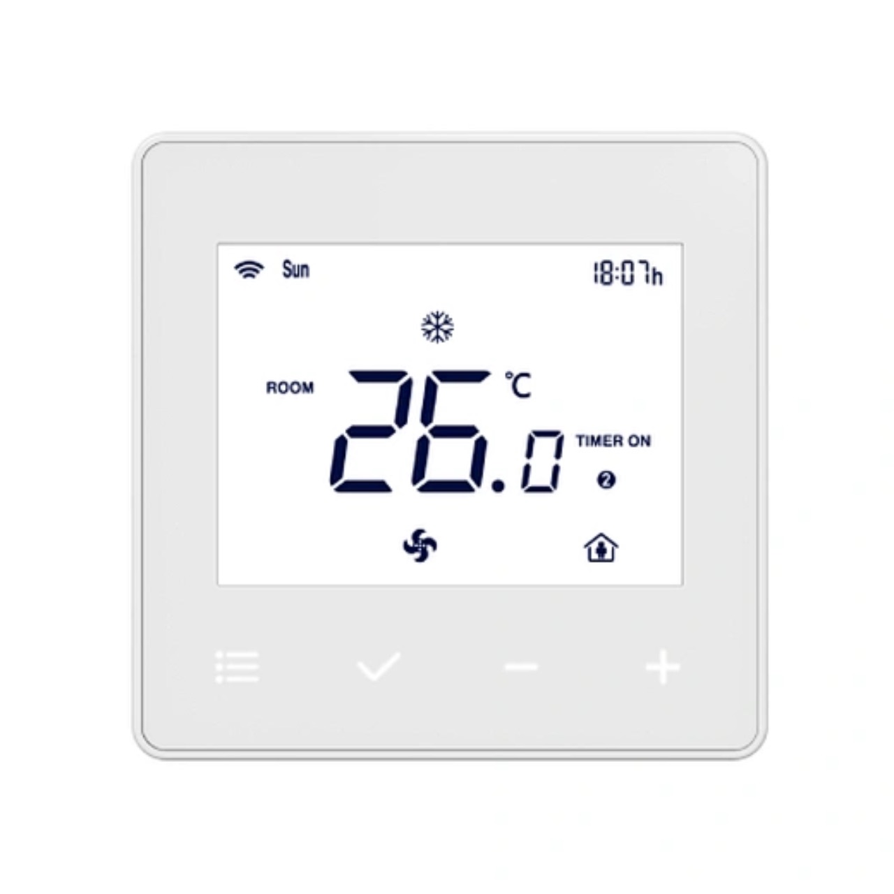 Krmilniki energo_plus Stenski termostat EP2022 z LCD zaslonom in Wi-fi